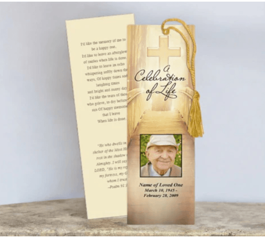 How to Create Memorial Bookmarks Using Photoshop - The Funeral Program Site