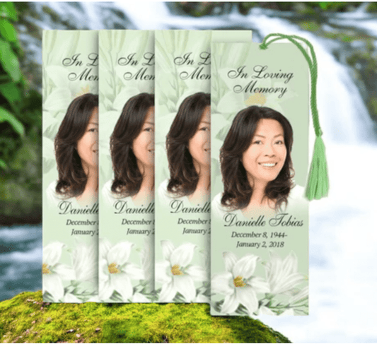 How to Customize a Memorial Bookmark with Photos - The Funeral Program Site