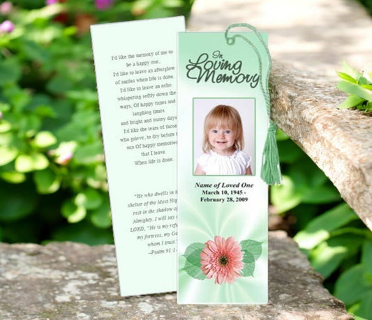 How to Design Personalized Elegant Memorial Bookmarks at The Funeral Program Site - The Funeral Program Site
