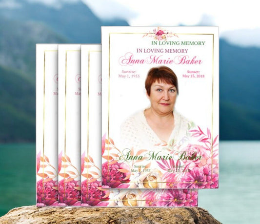 How to Insert a Photo in Canva into a Funeral Program Template - The Funeral Program Site