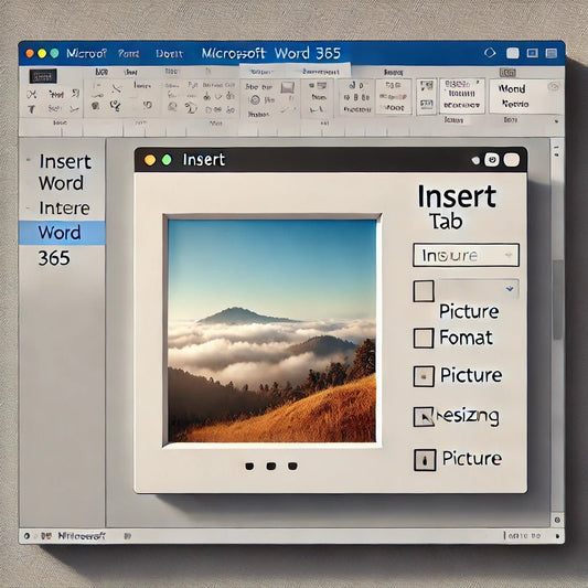 How to Insert an Image into a Box in Microsoft Word 365 - The Funeral Program Site