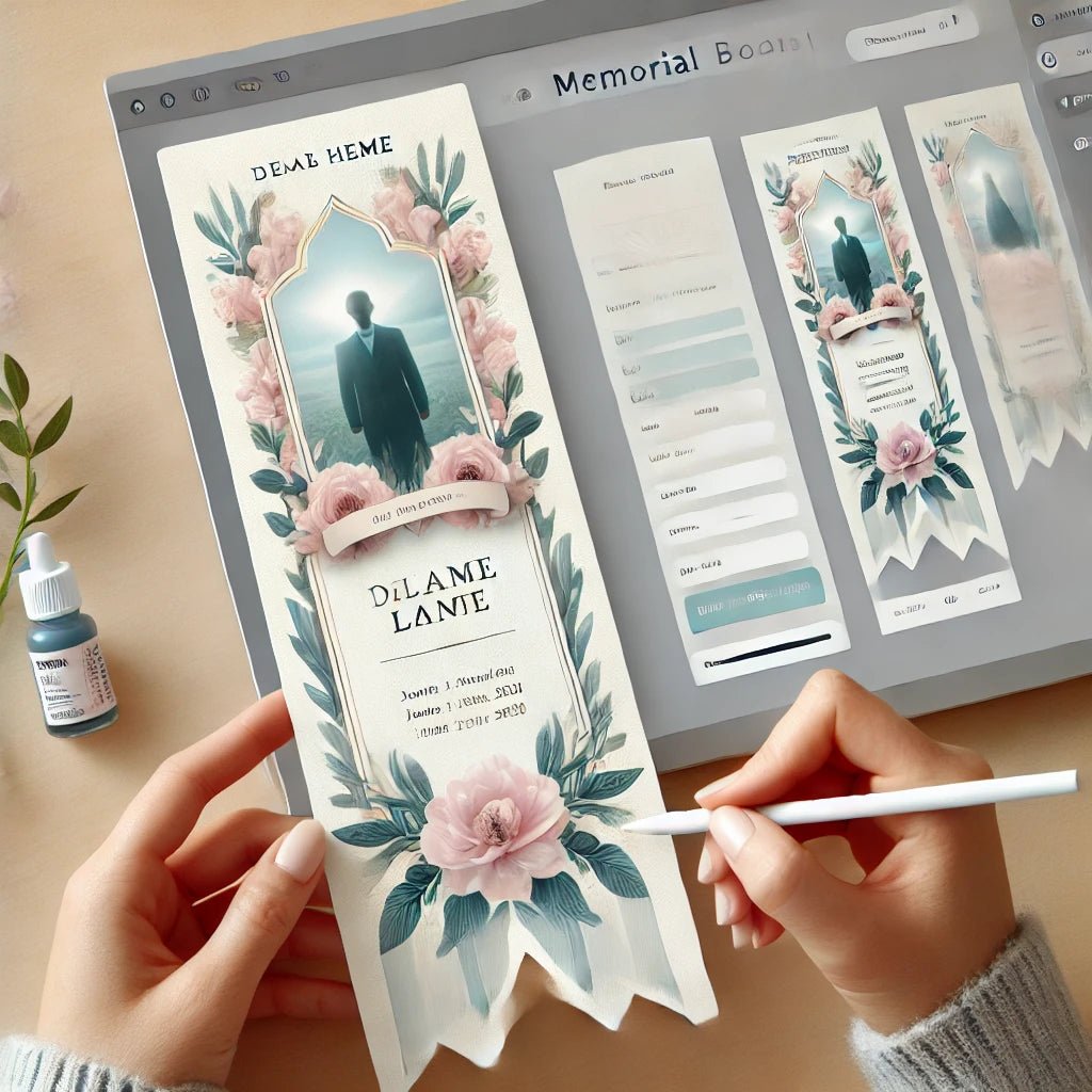 How to Make a Memorial Bookmark with The Funeral Program Site