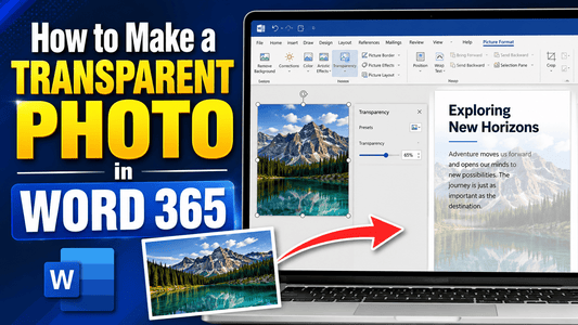 How To Make Photo Transparent in Word 365: Step-by-Step Guide - The Funeral Program Site
