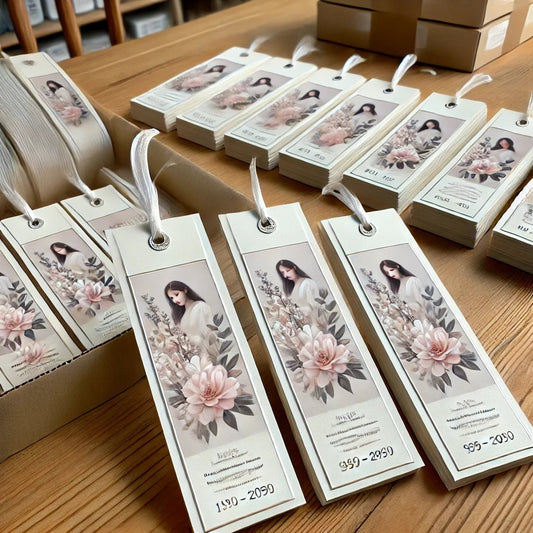 How to Order Bulk Memorial Bookmarks for a Funeral - The Funeral Program Site