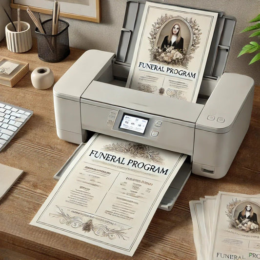 How To Print A Funeral Program At Home - The Funeral Program Site