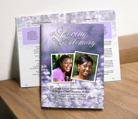 How to Print and Distribute a Funeral Booklet at Home or Online - The Funeral Program Site