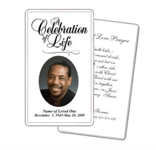 How To Use A Funeral Prayer Card Template - The Funeral Program Site