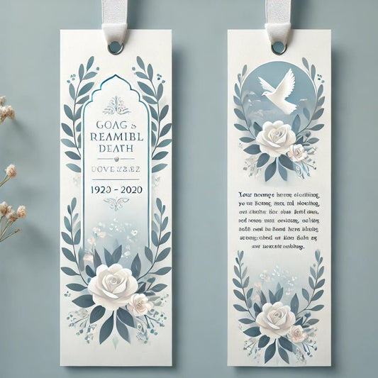 How to Use Memorial Bookmarks as Keepsakes - The Funeral Program Site