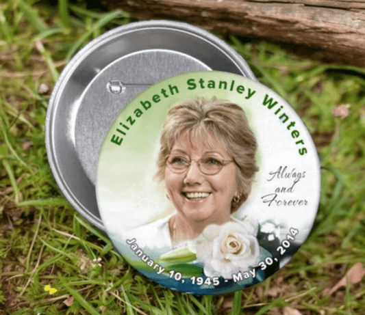 How to Use Memorial Buttons to Celebrate the Life of a Loved One - The Funeral Program Site
