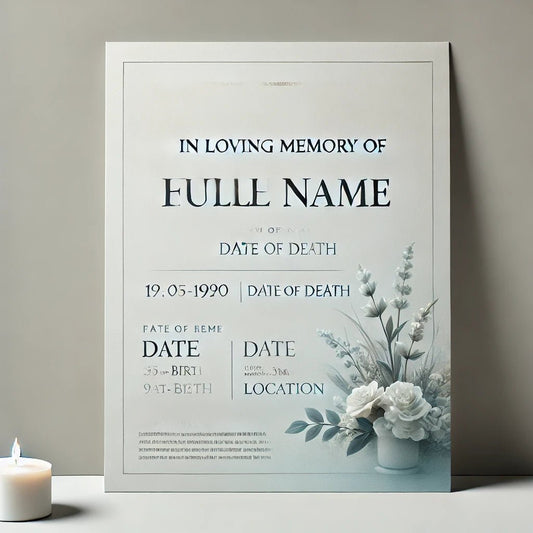 How to Write a Death Announcement - The Funeral Program Site