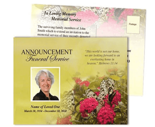How to Write a Funeral Announcement - The Funeral Program Site