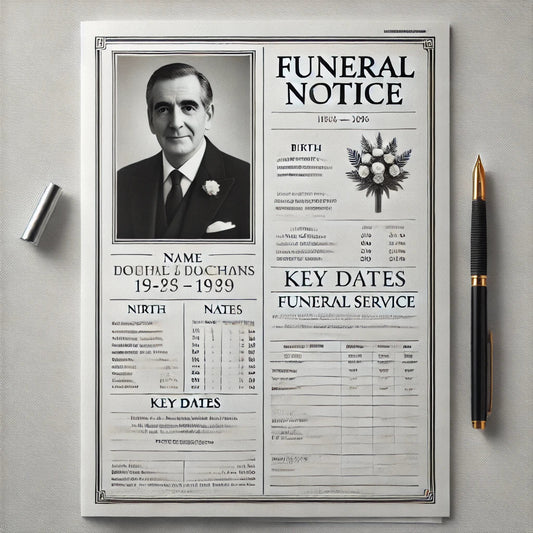How to Write a Funeral Notice in a Newspaper - The Funeral Program Site