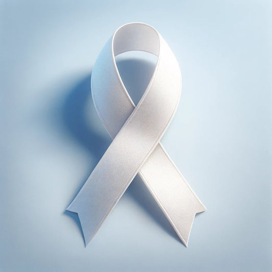 Lung Cancer Ribbon: White for Awareness, Hope, and Advocacy - The Funeral Program Site