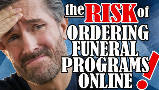 ordering funeral programs online
