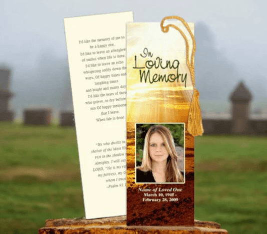 Memorial Bookmark Customization: How to Add a Personal Touch - The Funeral Program Site