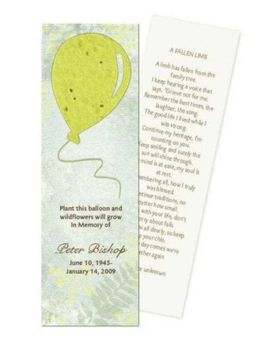 Memorial Bookmark Customization: How to Add a Personal Touch - The Funeral Program Site