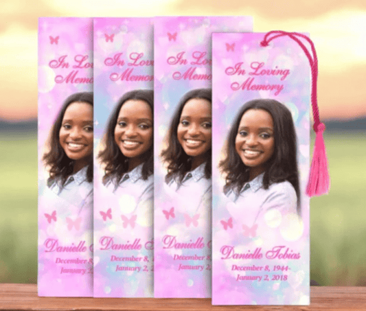 Memorial Bookmark Designs for Outdoor or Green Funerals - The Funeral Program Site