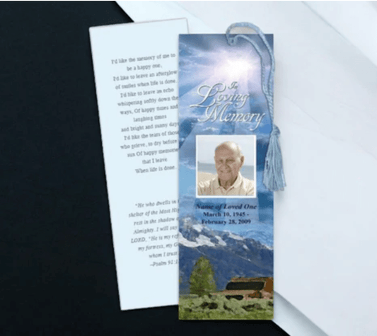 Memorial Bookmark Etiquette: How to Distribute Them - The Funeral Program Site