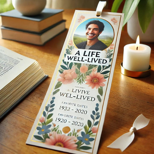 Memorial Bookmark Ideas for Celebrating a Life Well-Lived - The Funeral Program Site