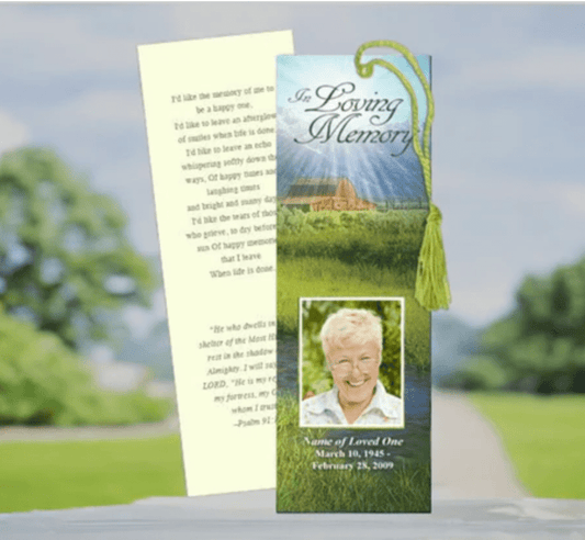 Memorial Bookmark Ideas for Funerals and Memorial Services - The Funeral Program Site