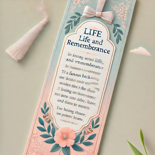 Memorial Bookmark Inspiration from Famous Quotes - The Funeral Program Site