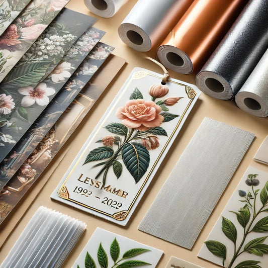 Memorial Bookmark Materials: Paper, Laminate, and More - The Funeral Program Site