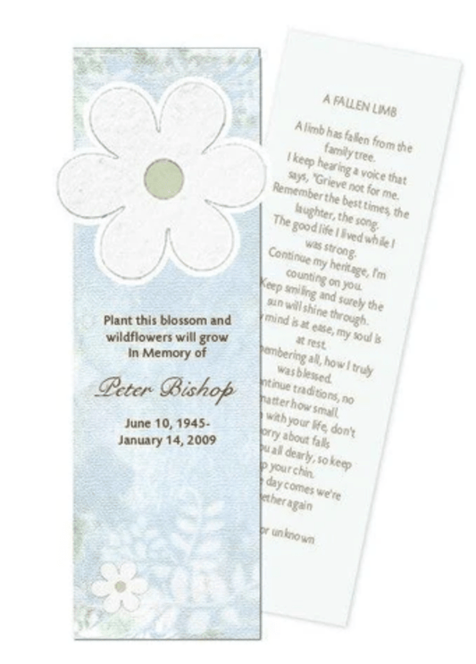 Memorial Bookmark Printing Tips: Quality and Cost - The Funeral Program Site
