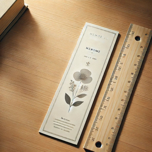 Memorial Bookmark Size and Layout Guidelines - The Funeral Program Site