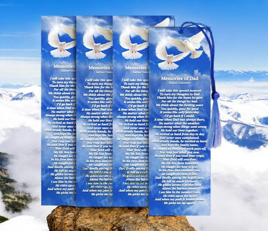 Memorial Bookmarks: A Lasting Tribute of Love and Memory - The Funeral Program Site