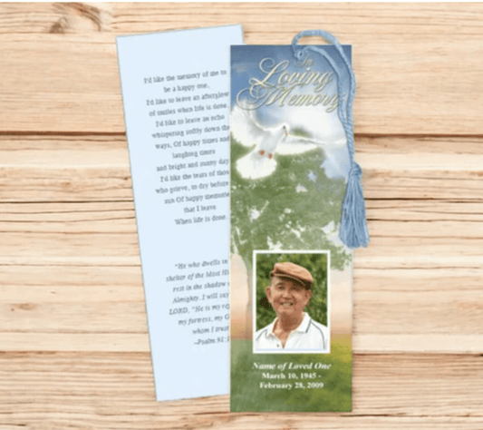 Memorial Bookmarks: A Lasting Tribute to Loved Ones - The Funeral Program Site