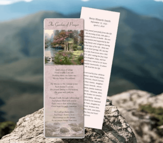 Memorial Bookmarks as Part of Funeral Planning Packages - The Funeral Program Site