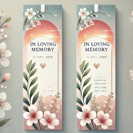 Memorial Bookmarks: Designing Meaningful Keepsakes with The Funeral Program Site - The Funeral Program Site