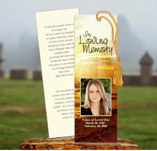 Memorial Bookmarks: Honoring a Loved One's Memory - The Funeral Program Site