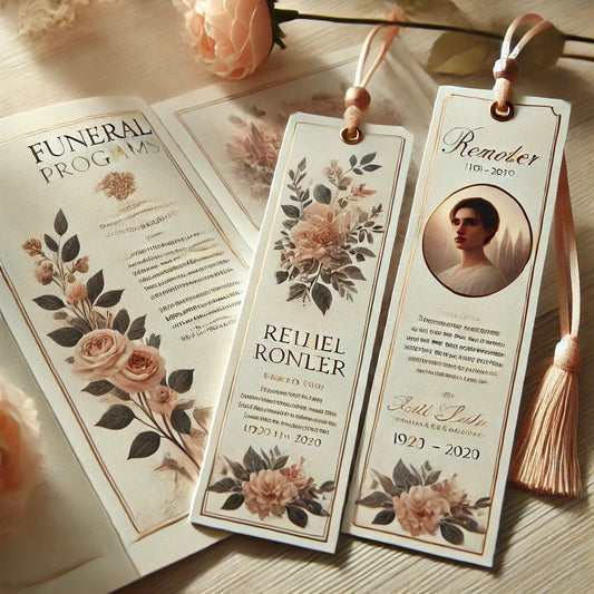 Memorial Bookmarks: Perfect Additions to Funeral Programs - The Funeral Program Site