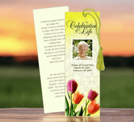Memorial Bookmarks with Inspirational Quotes - The Funeral Program Site