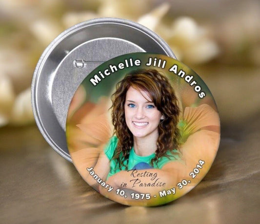 Memorial Buttons: A Meaningful Keepsake from The Funeral Program Site - The Funeral Program Site