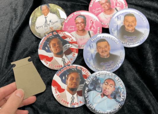 Memorial Buttons: A Timeless Keepsake for Honoring Loved Ones - The Funeral Program Site