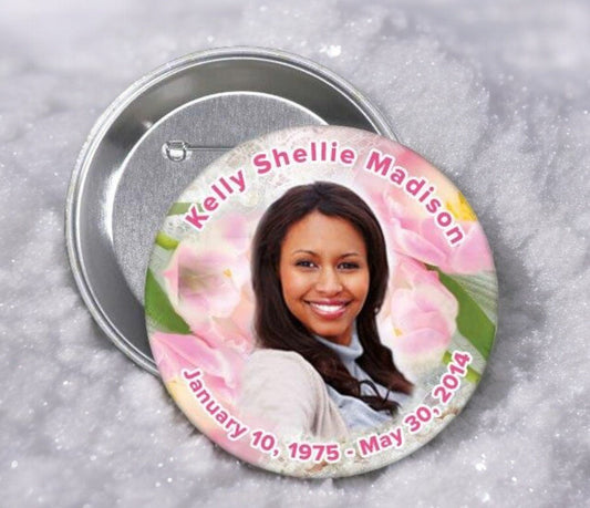 Memorial Buttons by Funeral Program Site: Personal Keepsakes of Remembrance - The Funeral Program Site