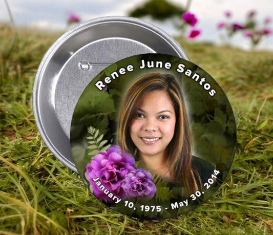 Memorial Buttons: Carrying Memories Close to the Heart - The Funeral Program Site