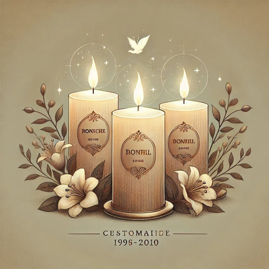 Memorial Candles with Names and Dates: A Personal and Lasting Tribute - The Funeral Program Site