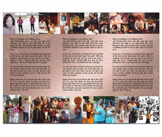 Memorial Photo Collages: Capturing Legacy with The Funeral Program Site - The Funeral Program Site