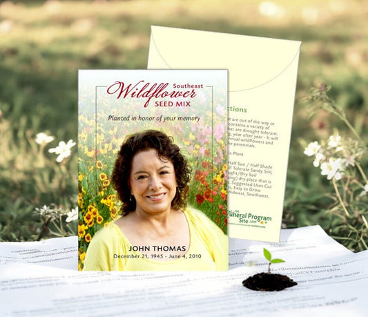 Memorial Seed Packets Printing with The Funeral Program Site - The Funeral Program Site