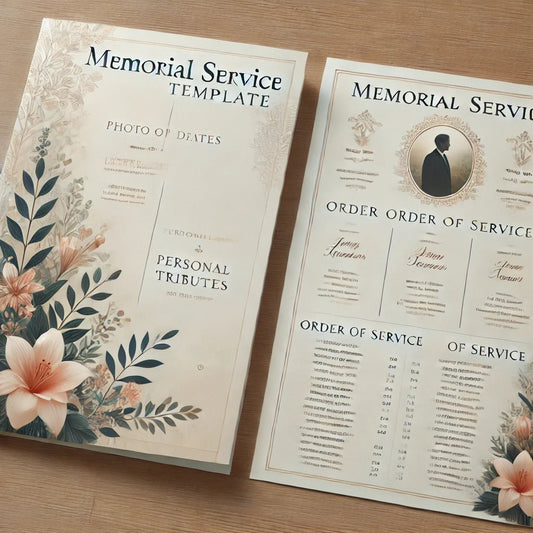 Memorial Service Program Template: Honoring a Loved One's Legacy - The Funeral Program Site