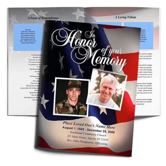 Military Funeral Program Template - The Funeral Program Site