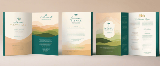 Modelos de Programas Funerarios Modernos y Conmovedores - The Funeral Program Site