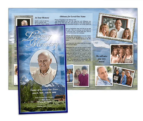 Navigating Waterscape Funeral Program Designs - The Funeral Program Site