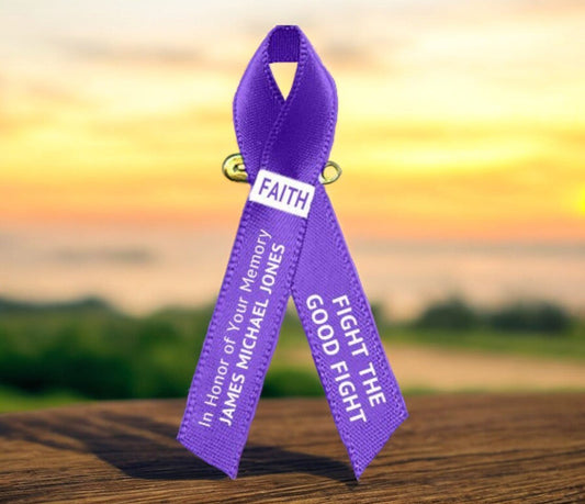 Pancreatic Cancer Ribbon Color: Purple for Awareness, Hope, and Advocacy - The Funeral Program Site