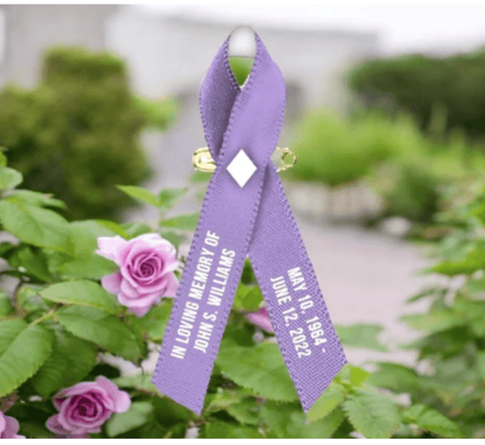 Periwinkle Ribbon Meaning - Stomach Cancer Awareness - The Funeral Program Site