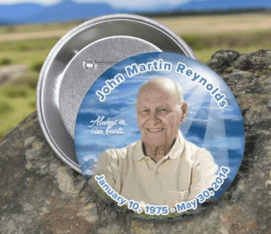 Personalized Memorial Buttons: A Touching Tribute for Family and Friends - The Funeral Program Site