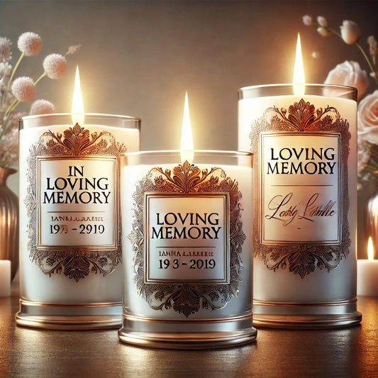 Personalized Memorial Candles: A Heartfelt Tribute to Loved Ones - The Funeral Program Site